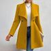 Women's Wool-Like Trench Coat – Fall/Winter Slim-Fit Notched Lapel Coat With Single Button Closure (Black/Red/Camel/Khaki, S-2xl)_ecoleips.com