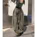 American Retro Green Banana Jeans For Women 2025 Spring And Summer Lazy Style Loose Wide Leg Floor Length Scimitar Pants_ecoleips.com