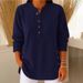 2026 Cross-Border European And American Autumn Winter New Corduroy Solid Color Loose Casual V-Neck Button Long Sleeve_ecoleips.com