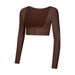 New Naked Yoga Shirt Long Sleeve Cardigan Slimming Ribbed Sports Top Women's Running Fitness Coat Hoodie_ecoleips.com