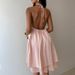 Fashion High Street Chiffon Women's Short Dress New Summer Backless Guest Dresses Pink Gentle Off Shoulder Cocktail Party Dress_ecoleips.com