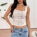 AD222 French-style Pure Desire Printed Tank For Women, 2025 Summer New Slim-fit Short Outerwear Versatile Top_ecoleips.com