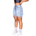 2026 Cross-Border European And American Summer New Street Style High-Waisted Ripped Raw Edge Hot Girl Denim Shorts For_ecoleips.com