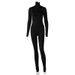 Women's Solid Color Tight Fitness Jumpsuit Sports Pants Casual Comfortable Long Sleeve Romper_ecoleips.com