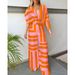Shipped 2025 Women's Batwing Irregular Short Sleeve Wide Leg Pants Two-Piece Set_ecoleips.com