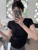 Women's Clothing Fashionable Slimming Tie Dye Top Set With Embroidered Ethnic Style Denim Trendy Suit For Women_ecoleips.com