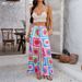 Women's 3D Printed Casual Pants Spring Summer 2025 Bohemian Style European American Resort Versatile Clothing_ecoleips.com