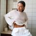 Breathable Lace Knit Top For Women - Oversized Round Neck Flared Sleeve Lightweight T-Shirt Trendy Fashion_ecoleips.com