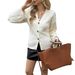 Women's V-Neck Short Cardigan Sweater - Lightweight Knit Open Front Casual Top For Spring Summer Vacation_ecoleips.com