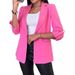 Cross-border Foreign Trade 2024 European And American Autumn New Style Fashionable Solid Color Blazer_ecoleips.com