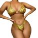 European And American Hot-Selling Halter Neck Gold Stamping Craft Back Tie Solid Color Sexy Bikini Dy2420_ecoleips.com