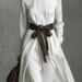 Stylish Turtleneck Long-sleeved Medium-length Dress With Contrasting Belt_ecoleips.com