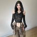 Ng2510292 Pure Desire Y2K Hot Girl Design Off-Shoulder Slimming Hooded Long Sleeve T-Shirt For Women Autumn Winter Elegant_ecoleips.com