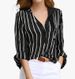 Women's Clothing Fashion Printed Striped Shirt For Women Same Day Delivery Simple Wish_ecoleips.com