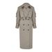 Aria Basics Aria Basics Cross-Border Long Trench European And American Style 2025 Autumn Winter Pure Cotton Vintage Loose Coat With Tie Waist_ecoleips.com