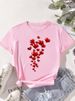 European And American Cross-border Foreign Trade Wholesale Clothing, Simple Heart-shaped Round Neck Plus-size_ecoleips.com