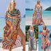 Women's Floral Print Beach Cover Up Dress - Lightweight 100% Cotton Kimono Robe For Swimwear, Sun Protection & Vacation, Boho Chic Summer Outerwear_ecoleips.com
