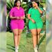 Women's Clothing Fashion Casual Solid Color Short Sleeve Women's Suit_ecoleips.com