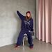 Urban Script Half-Zip Hoodie & Relaxed Pants Set – Premium Cotton Streetwear Coord (Oversized Fit, Bold Typography, Gender-Neutral Styling)_ecoleips.com