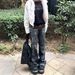Women's Street Hot Girl Gem Pattern Design Flared Pants Casual Trousers_ecoleips.com