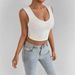 Women's Clothing Summer New Hot Selling Women's Camisole Vest Casual Fashion Beautiful Back Slim Solid Color Versatile Tops_ecoleips.com
