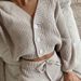 European And American 2025 Casual Fashion Women's Solid Color Cardigan Long Sleeved Sweater Trousers Two Piece Suit_ecoleips.com