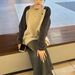 Women's Clothing Unisex Oversized Color-Block Knit Sweater | Korean Streetwear Style | Drop Shoulder Design | Acrylic Blend | Fall Winter Fashion_ecoleips.com