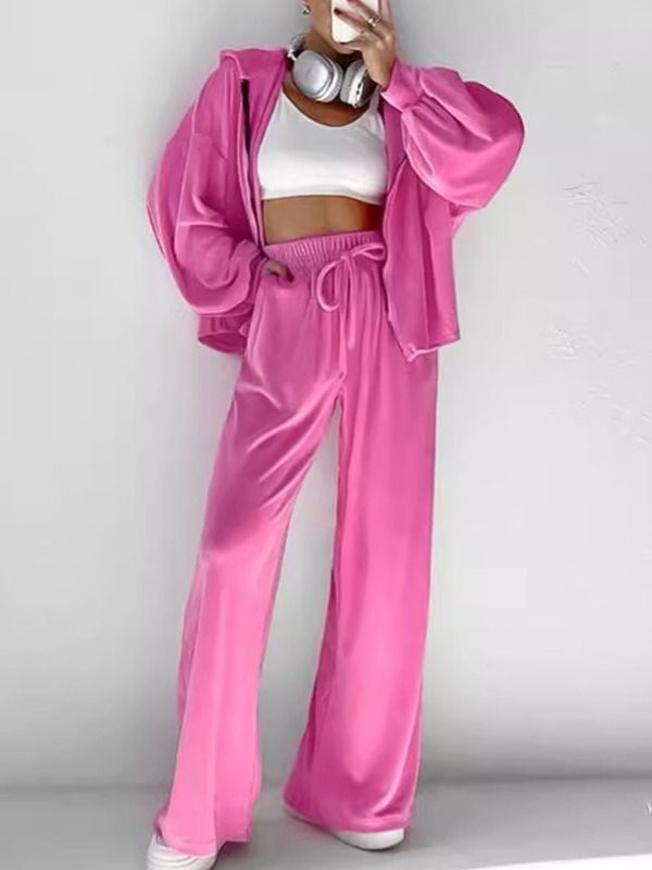 Women's Clothing Hooded Casual Sweater Suit Two Piece Set Autumn Winter Clothing_ecoleips.com