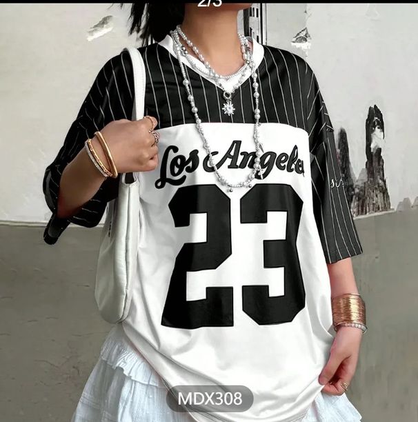 American Streetwear Baseball Tee – Women’s Oversized Short/Long Sleeve Graphic T-Shirt (Summer Casual, S-6XL)_ecoleips.com