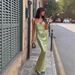 Backless Sequin 2025 European And American Sexy Women's New Strap Slim Dress Long Style_ecoleips.com
