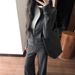 Korean-style Casual Sportswear For Women, Spring Autumn Slim-fit Half-high Collar Cardigan Sweatshirt And Long Pants_ecoleips.com