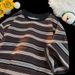 Summer New Striped Short Sleeve T-Shirt Digital Print Comfortable Loose Fit Casual Sports Top for Men And Women_ecoleips.com