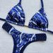 Women's Sexy Beach Swimwear Braided Print Bikini Swimsuit_ecoleips.com