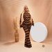 Women's Clothing Womens Crinkle High Waist Maxi Dress With Slip Lining - Striped Long Sleeve Vacation Dress_ecoleips.com