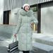 Women's Clothing Long Cotton Coat Women's Winter New Slim Fit Cotton Coat Thick Warm Trend_ecoleips.com