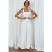 Women's Elegant Solid Color Halter Neck Jumpsuit Spring/Summer Wide Leg Casual Fashion European American Style Backless Romper_ecoleips.com