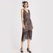 Women’s Clothing masquerade V neck high end dress Gatsby party gathering sequin tassel dress_ecoleips.com