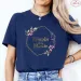 French Girls Team Future Bride T-shirt Wreath Graphic Tees Bridal Wedding Tops Single Farewell Bachelorette Party EVJF Tshirt_ecoleips.com
