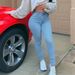 High Waist Skinny Jeans For Women, Stretch Denim Tummy Control Butt Lifting Jeggings, Comfortable Slim Fit Pencil Pants In Plus Size_ecoleips.com