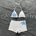 Women's Clothing Style Sexy Star Print Bikini Two-Piece Swimsuit For Beach Vacation Women's Swimwear Quick-Dry Polyester, Modest Coverage_ecoleips.com