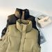 Women's Clothing Quilted Sleeveless Vest – Short Puffer Gilet With Stand Collar, Lightweight & Stylish For Layering_ecoleips.com