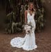 Elegant Backless Slip Wedding Dress | Spaghetti Strap Beach Photoshift Guest Gown For Bride Versatile Pure White & Beige_ecoleips.com