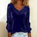2025 New Independent Station European And American Cross-Border Fashion Women's Velvet Pile Collar Sequin Patchwork Long_ecoleips.com