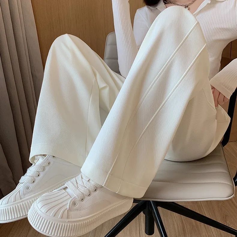 Plus Size Women’s Fleece-Lined Sweatpants – High-Waisted Straight Leg Lounge Pants With Thermal Insulation & Flowy Drape ( Ultra-Soft & Stretchy)_ecoleips.com