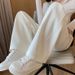 Plus Size Women’s Fleece-Lined Sweatpants – High-Waisted Straight Leg Lounge Pants With Thermal Insulation & Flowy Drape ( Ultra-Soft & Stretchy)_ecoleips.com