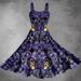 Women's Printed Design Sleeveless Backless Dress Wholesale New Print_ecoleips.com