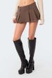 Women's Clothing Denim Side Zipper Pleated Skirt Pants_ecoleips.com