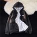 Women's Clothing Autumn And Winter Thickened Plus Velvet Lamb Wool Sweater Men Ins Trendy Brand Design Top Hooded Loose Warm Jacket_ecoleips.com