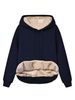 European And American Cross-Border Hot Sale 2026 Winter Women's Warm Lamb Wool Pocket Hooded Sweatshirt Jacket_ecoleips.com