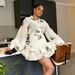 Summer New Style Women's African Elegant Temperament Lantern Sleeve Ruffle Shirt And Skirt Set European American Cross Border Clothing_ecoleips.com